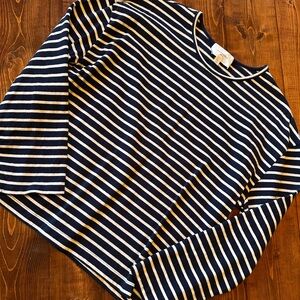 Tuckernuck Pomander Place Navy and White Striped Tee